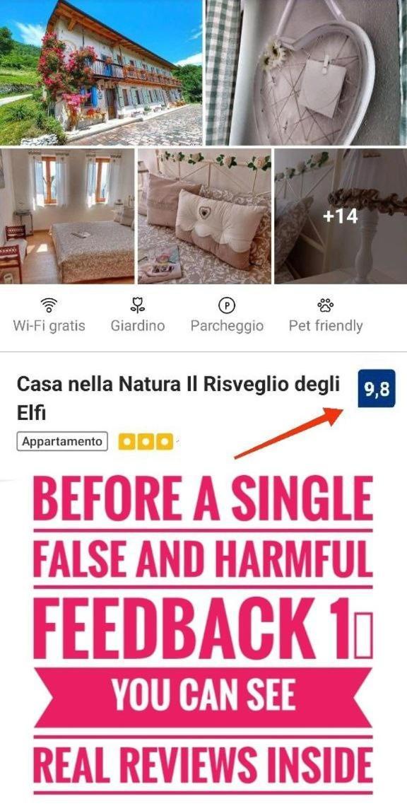 Casa nella Natura Il Risveglio degli Elfi Pedavena Esterno foto